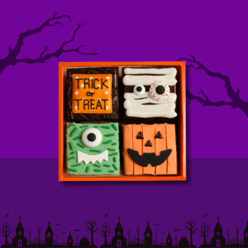 Halloween Brownies Box of 4